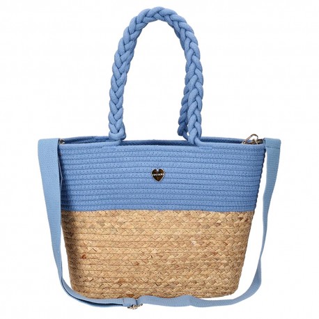 Hat You Borsa Pochette Rafia Denim Donna