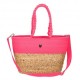 Hat You Borsa Pochette Rafia Fuxia Donna