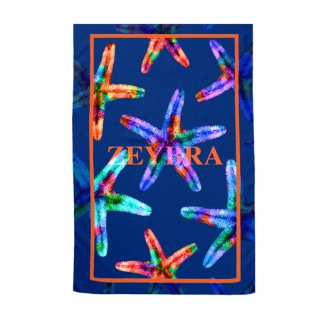Zeybra Telo Mare Microfibra Stelle Blu Uomo