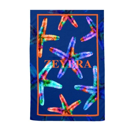 Zeybra Telo Mare Microfibra Stelle Blu Uomo