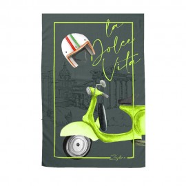 Zeybra Telo Mare Microfibra Vespa Verde Uomo