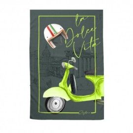 Zeybra Telo Mare Microfibra Vespa Verde Uomo