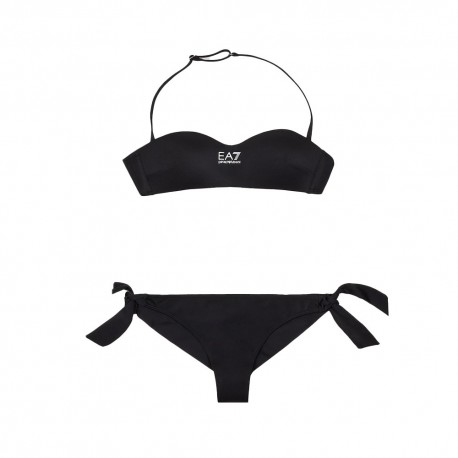 Ea7 Bikini Fascia Nero Donna