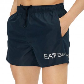 Ea7 Costume Boxer Logo Piccolo Blu Uomo