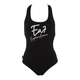 Ea7 Costume Intero Big Logo Nero Donna