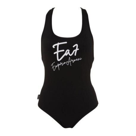 Ea7 Costume Intero Big Logo Nero Donna