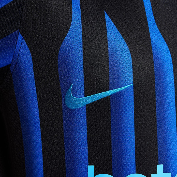 Nike Maglia Maniche Corte Inter Home 25 26 Nero Azzurro Bambino