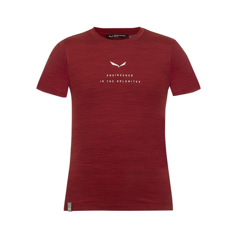 Salewa T-Shirt Eagle Dry Syrah Melange Bambino