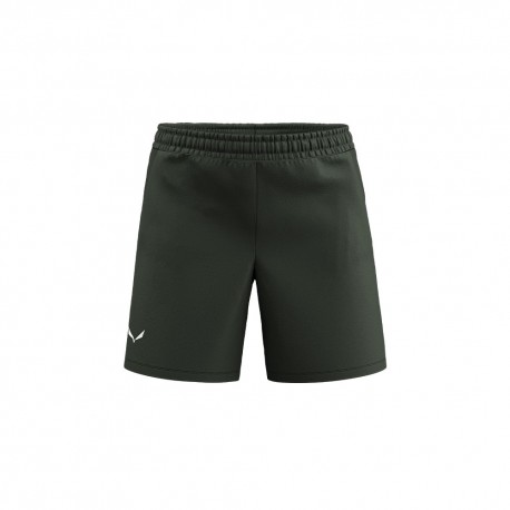 Salewa Pantaloni Corti Trekking Puez Talveno Dark Olive Bambino