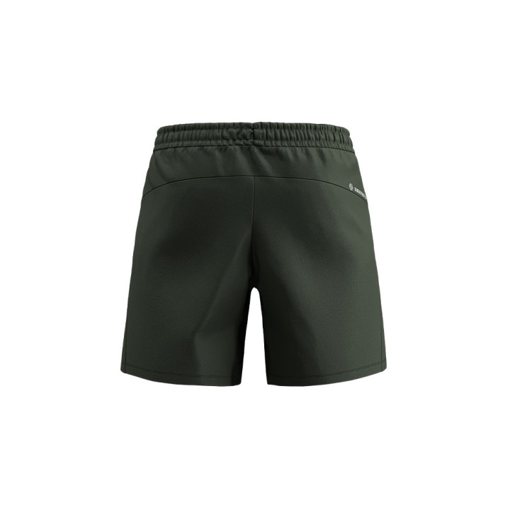 Salewa Pantaloni Corti Trekking Puez Talveno Dark Olive Bambino