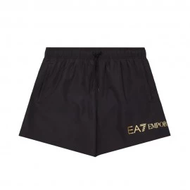 Ea7 Costume Boxer Logo Piccolo Nero Uomo