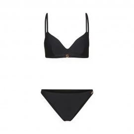 Ea7 Bikini Piquet Blu Donna
