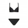 Ea7 Bikini Piquet Blu Donna