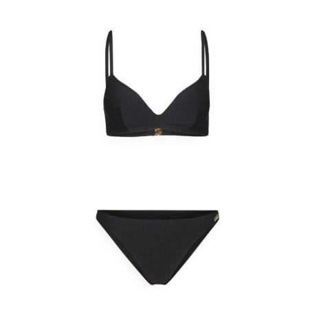 Ea7 Bikini Piquet Blu Donna