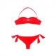Ea7 Bikini Fascia Logata Rosso Donna