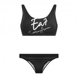 Ea7 Bikini Con Bralette Nero Donna