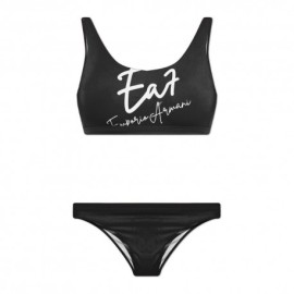 Ea7 Bikini Con Bralette Nero Donna