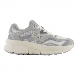 Ea7 Crave Mesh Grigio Bianco - Sneakers Donna