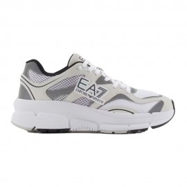 Ea7 Crave Mesh Bianco Nero - Sneakers Donna