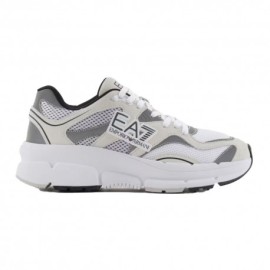 Ea7 Crave Mesh Bianco Nero - Sneakers Donna