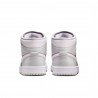 Nike Air Jordan 1 Mid Grigio/Bianco  - Sneakers Donna