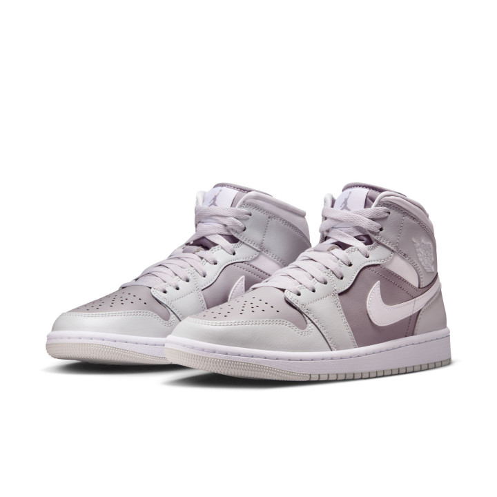 Nike Air Jordan 1 Mid Grigio/Bianco  - Sneakers Donna