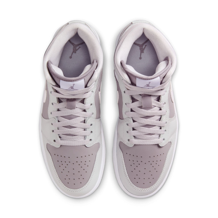 Nike Air Jordan 1 Mid Grigio/Bianco  - Sneakers Donna