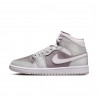 Nike Air Jordan 1 Mid Grigio/Bianco  - Sneakers Donna
