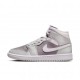 Nike Air Jordan 1 Mid Grigio/Bianco  - Sneakers Donna