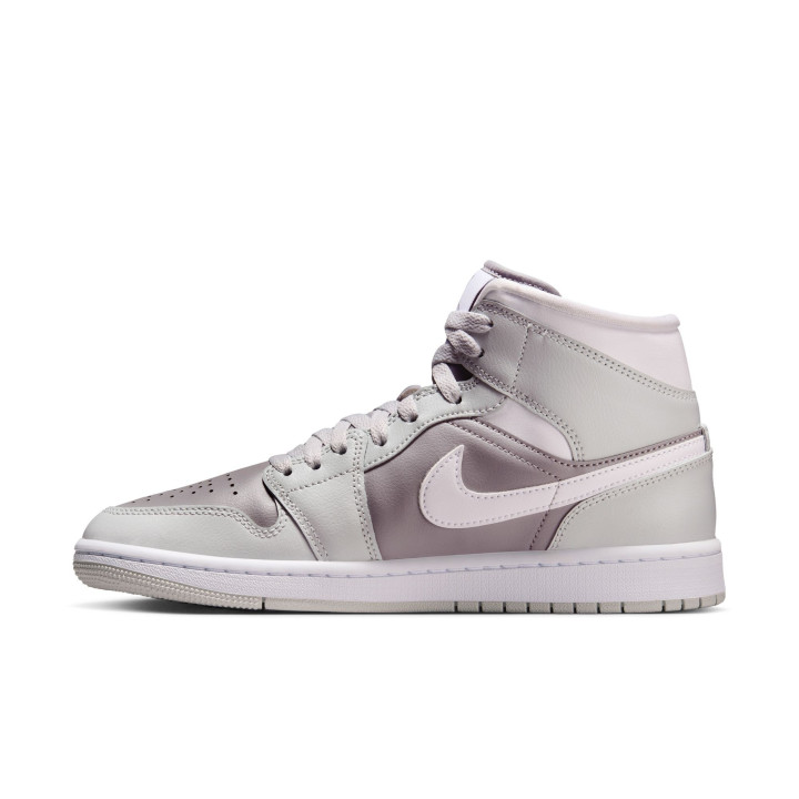 Nike Air Jordan 1 Mid Grigio/Bianco  - Sneakers Donna