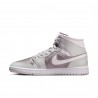 Nike Air Jordan 1 Mid Grigio/Bianco  - Sneakers Donna
