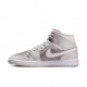 Nike Air Jordan 1 Mid Grigio/Bianco  - Sneakers Donna