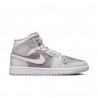 Nike Air Jordan 1 Mid Grigio/Bianco  - Sneakers Donna