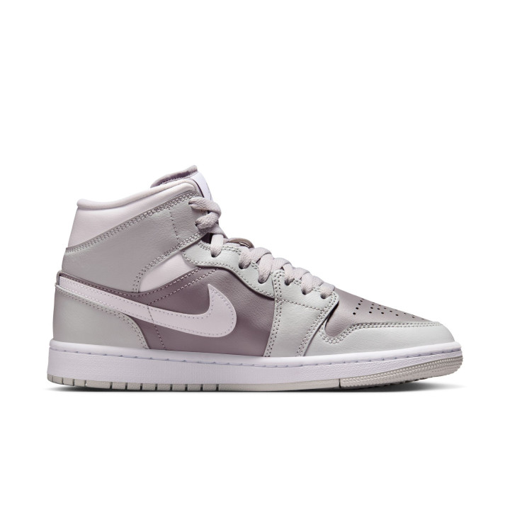 Nike Air Jordan 1 Mid Grigio/Bianco  - Sneakers Donna