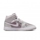 Nike Air Jordan 1 Mid Grigio/Bianco  - Sneakers Donna