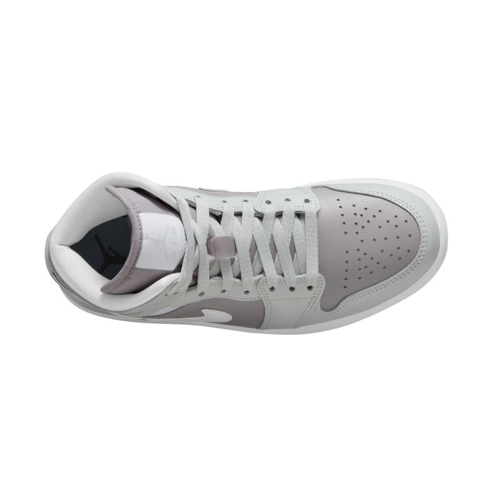 Nike Air Jordan 1 Mid Grigio/Bianco  - Sneakers Donna
