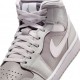 Nike Air Jordan 1 Mid Grigio/Bianco  - Sneakers Donna
