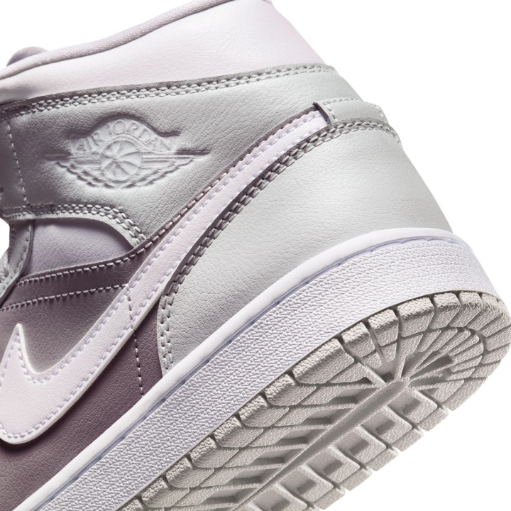 Nike Air Jordan 1 Mid Grigio/Bianco  - Sneakers Donna
