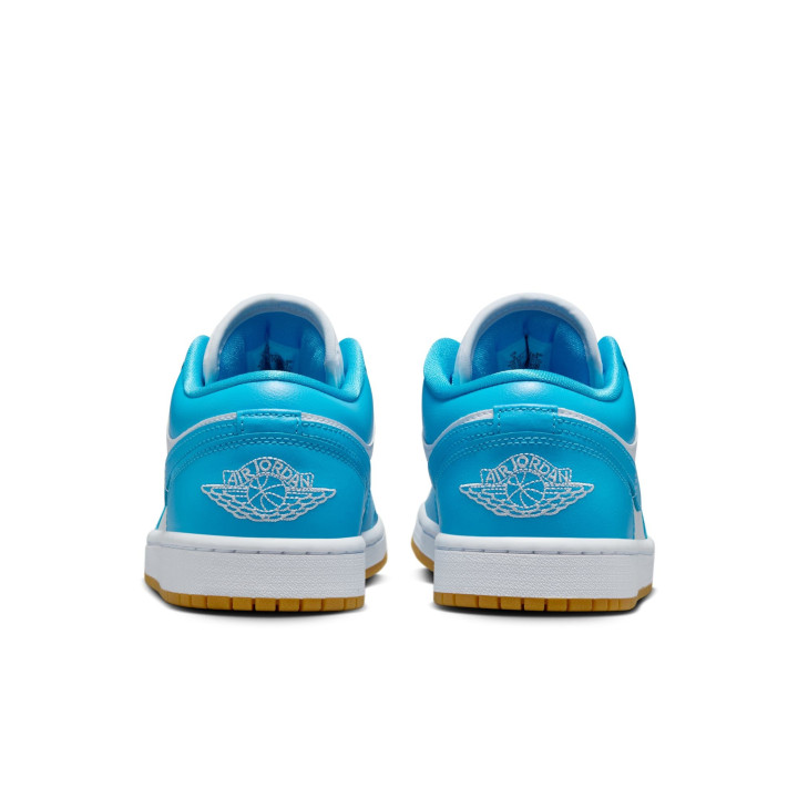 Nike Air Jordan 1 Low Bianco/Azzurro  - Sneakers Donna