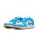 Nike Air Jordan 1 Low Bianco/Azzurro  - Sneakers Donna