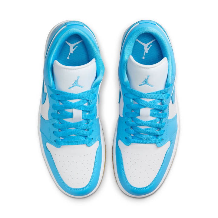 Nike Air Jordan 1 Low Bianco/Azzurro  - Sneakers Donna