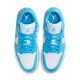Nike Air Jordan 1 Low Bianco/Azzurro  - Sneakers Donna
