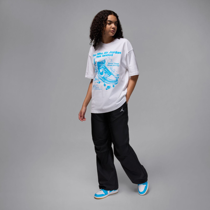 Nike Air Jordan 1 Low Bianco/Azzurro  - Sneakers Donna
