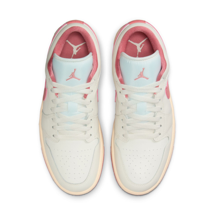 Nike Air Jordan 1 Low Bianco/Rosa  - Sneakers Donna