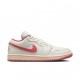 Nike Air Jordan 1 Low Bianco/Rosa  - Sneakers Donna