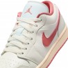 Nike Air Jordan 1 Low Bianco/Rosa  - Sneakers Donna