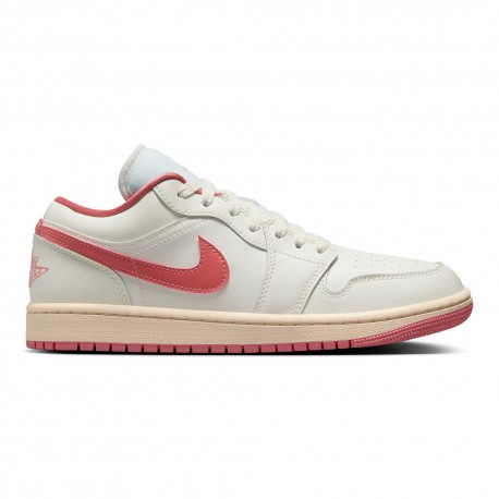 Nike Air Jordan 1 Low Bianco/Rosa - Sneakers Donna