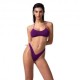 Effek Bikini Fascia con Slip Americano Fisso Lurex Fucsia Donna
