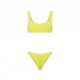Effek Bikini Top con Slip Fisso Goffrato Lime Donna
