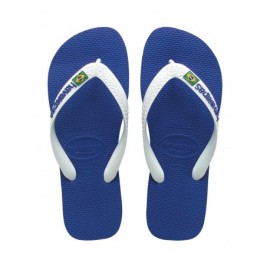 Havaianas Brasil Logo  Blu/Bianco